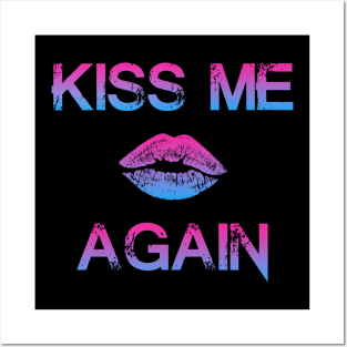 "KissMeAgain" - Purple Posters and Art